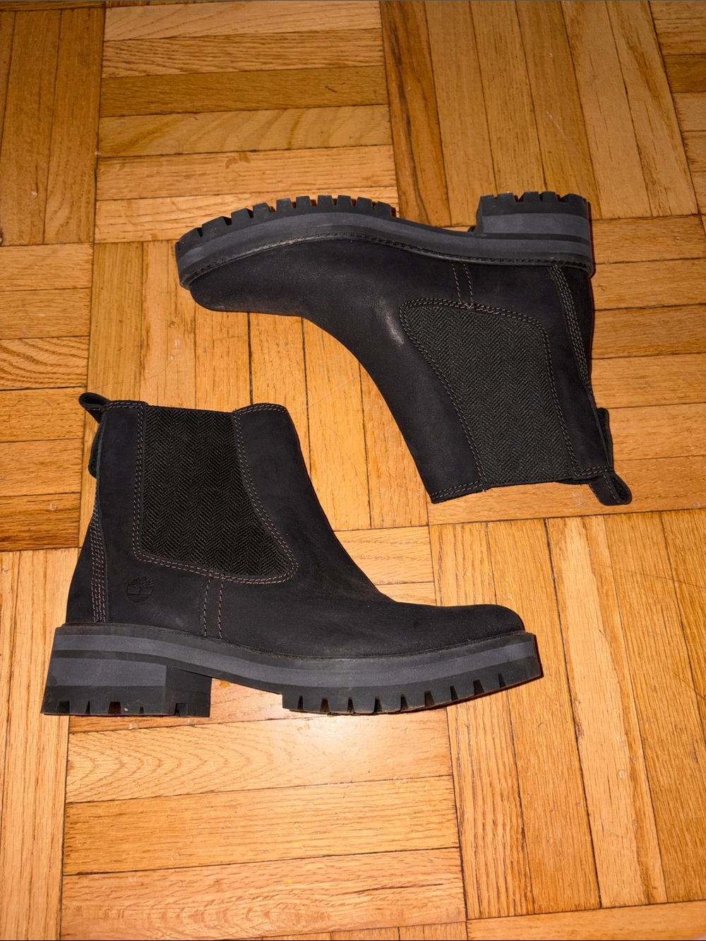 Timberland Black Suede Chelsea Boots